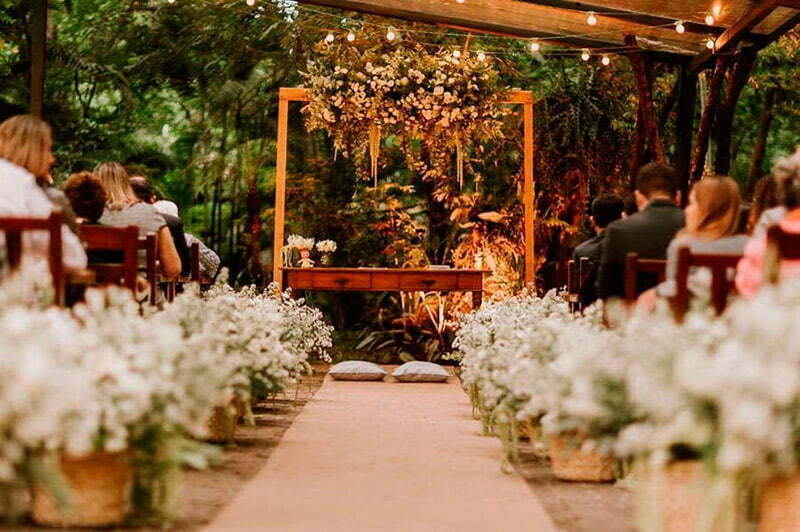 decoração de casamento rústica