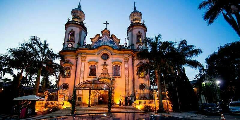 igreja-nossa-senhora-do-brasil-a-noite igrejas de são paulo para casar