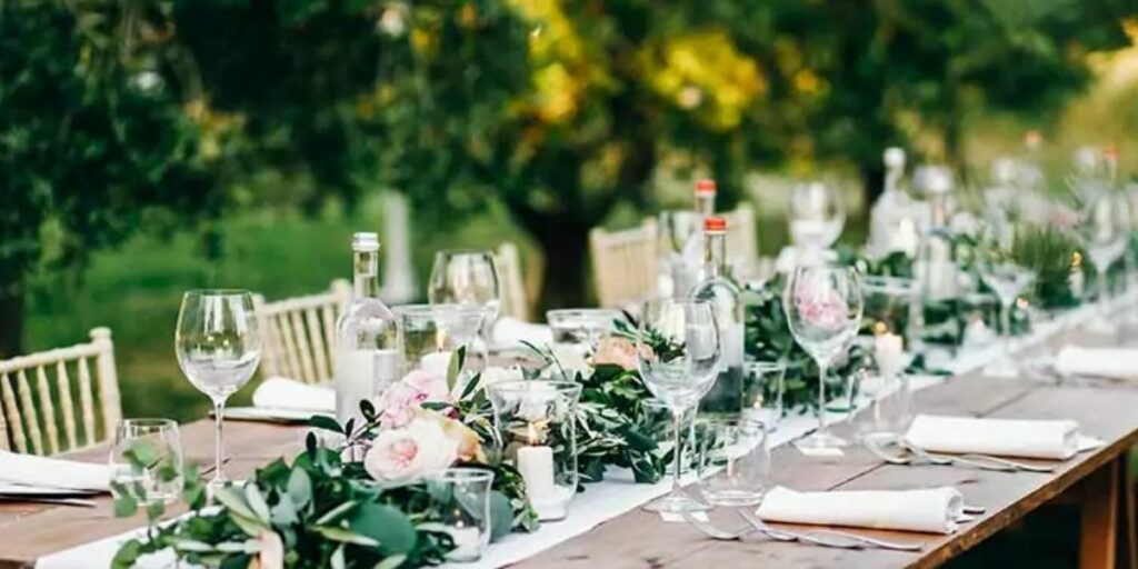 decoração simples de casamento