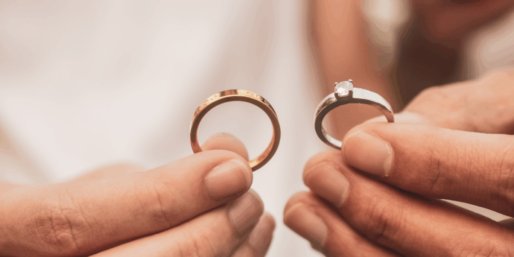 anéis de noivado