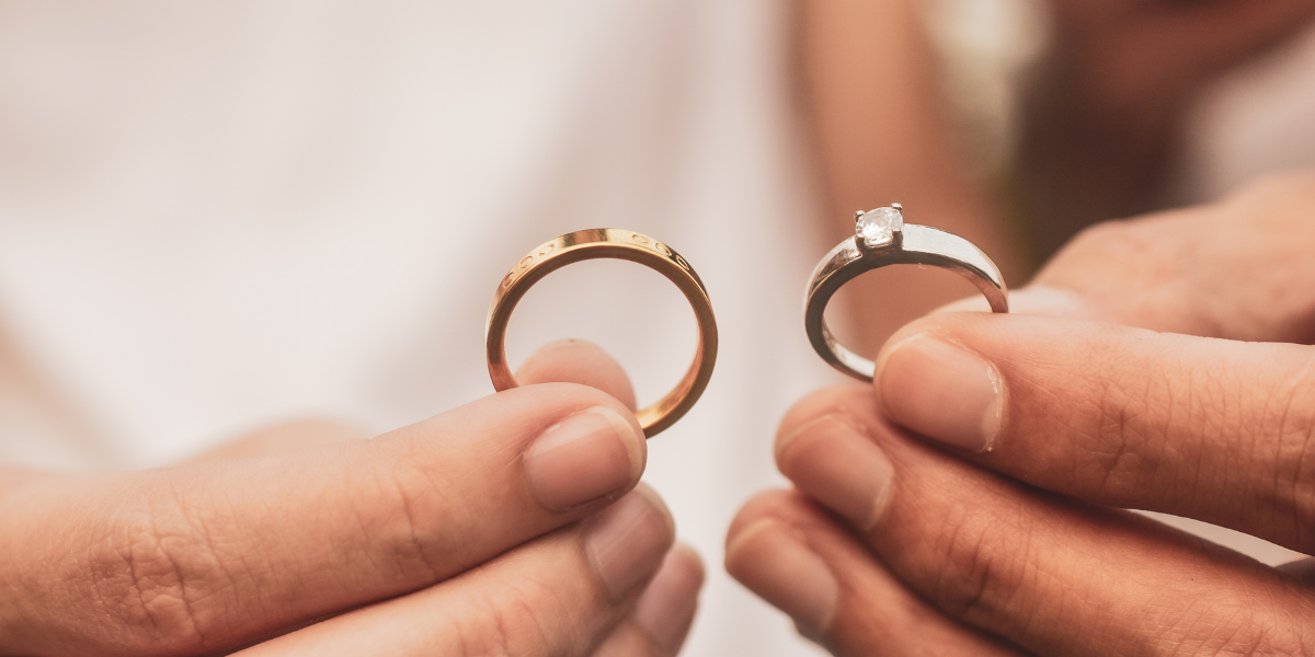 anéis de noivado