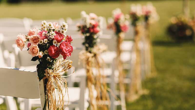 casamento ao ar livre decoração