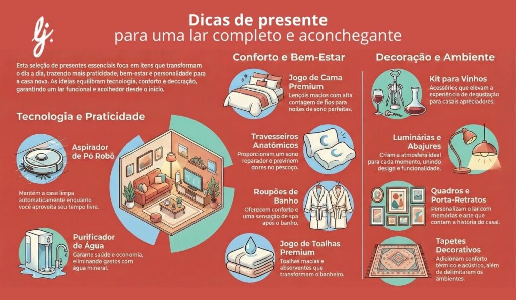 Presentes de lista de casamento