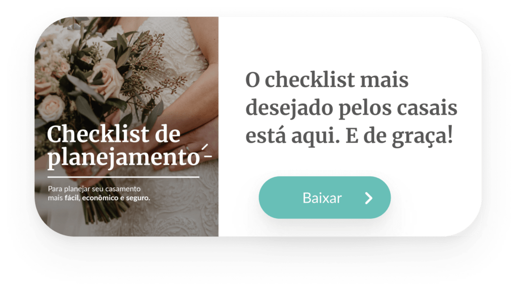 banner checklist do casamento