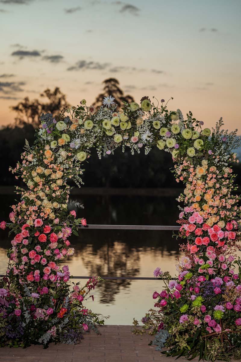 cerimônia casamento no lago