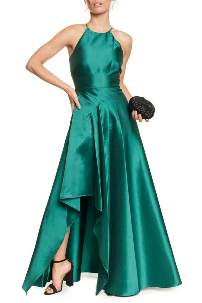 vestido verde longo