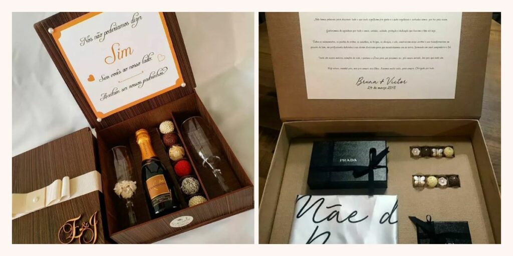 convite de casamento da mãe e dos padrinhos