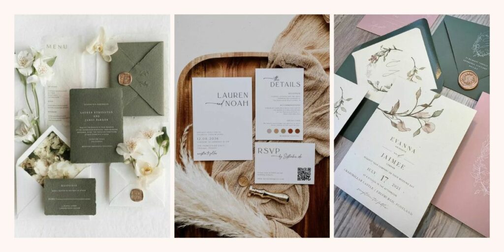 convites de casamento inspirações