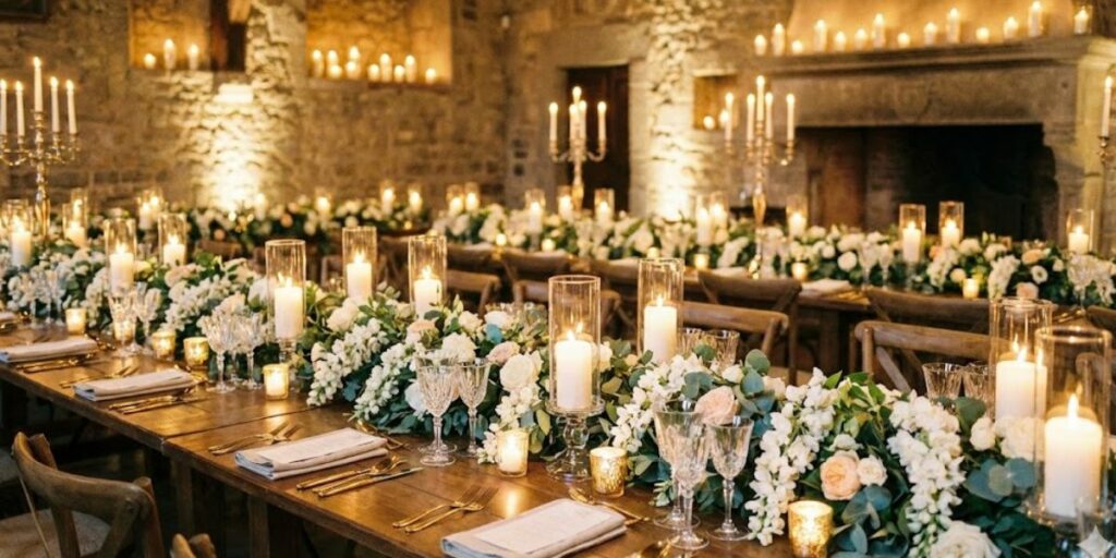decoração de casamento com velas