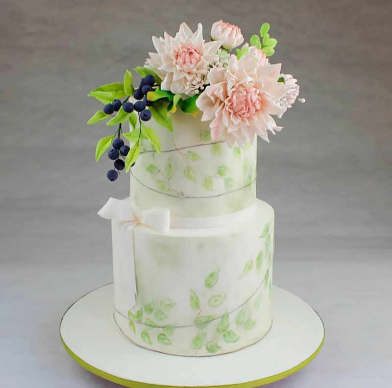 bolo de casamento civil com 2 andares