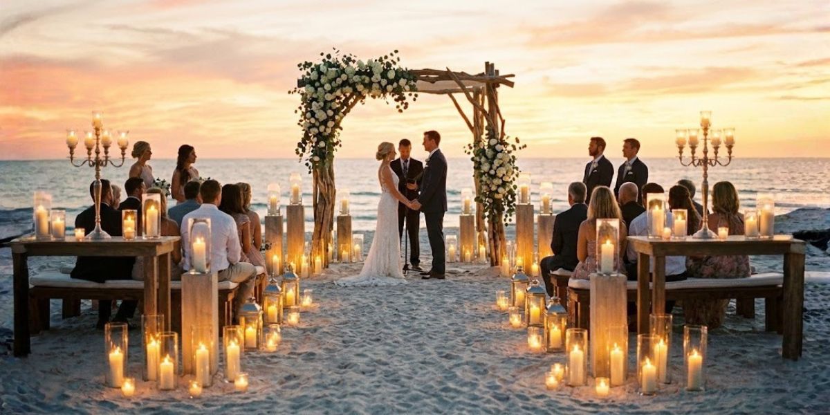 decoração com velas no casamento