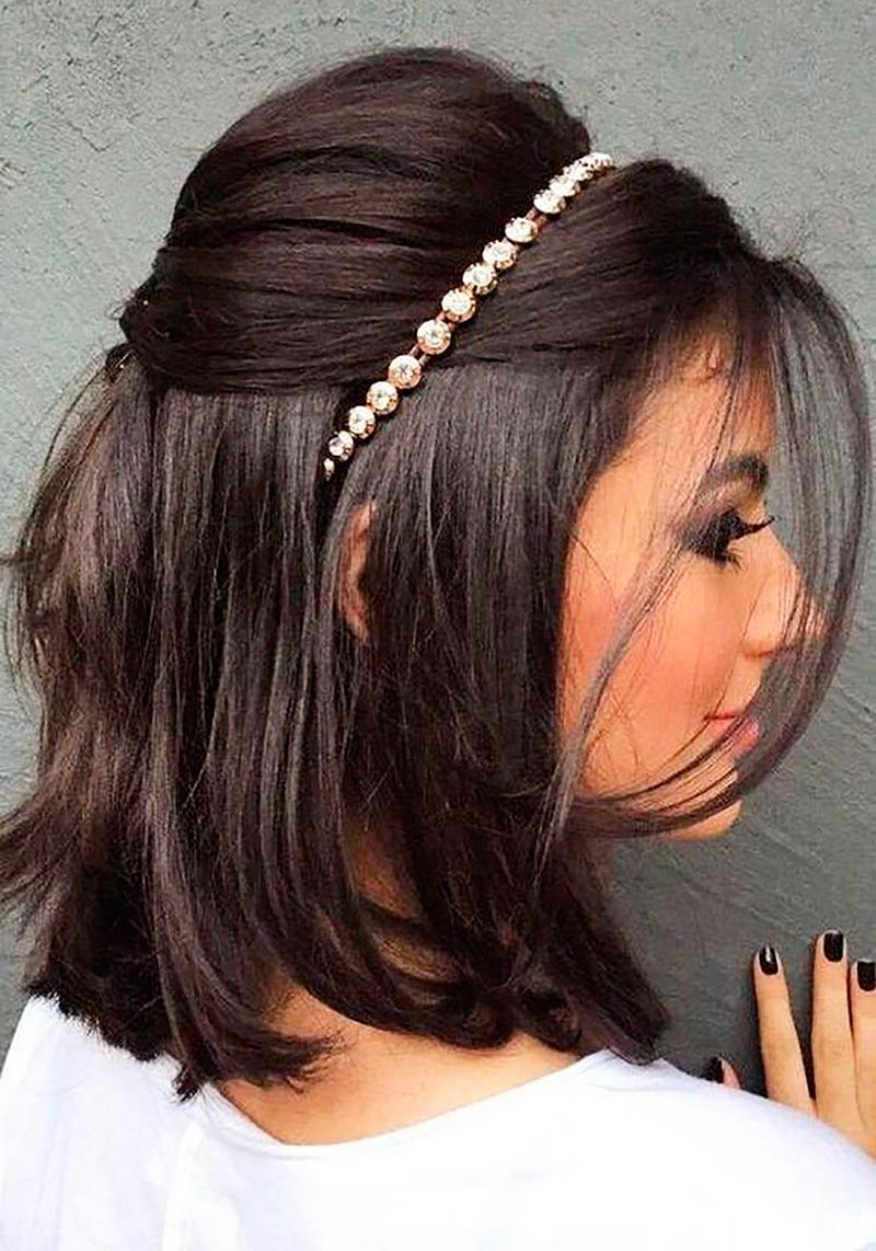 30 tipos de penteado de noiva com cabelo curto