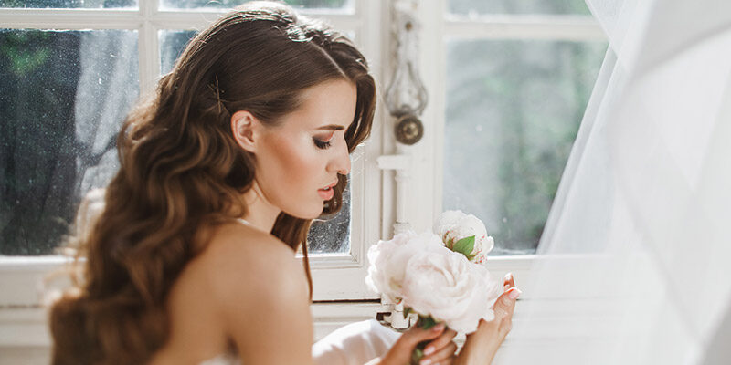 penteado de noiva semi preso