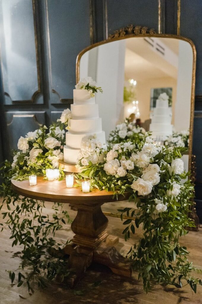 mesa de bolo casamento civil