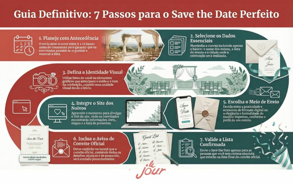 7 Passos para o Save the Date perfeito