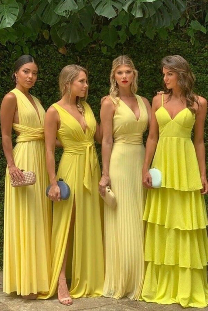 vestidos amarelos