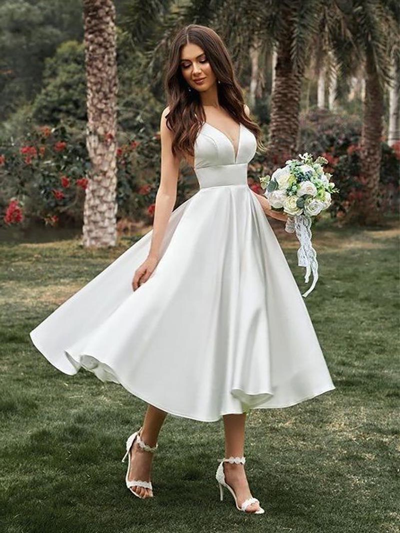 Vestido de noiva curto: versatilidade para arrasar no casamento