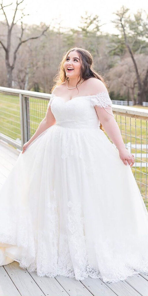 vestido de noiva ombro a ombro