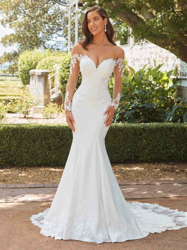 vestido com mangas