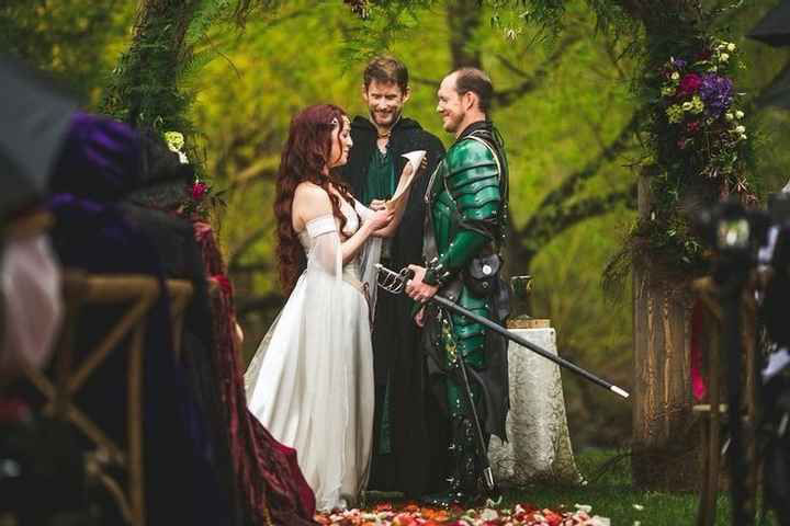 cerimônia casamento medieval