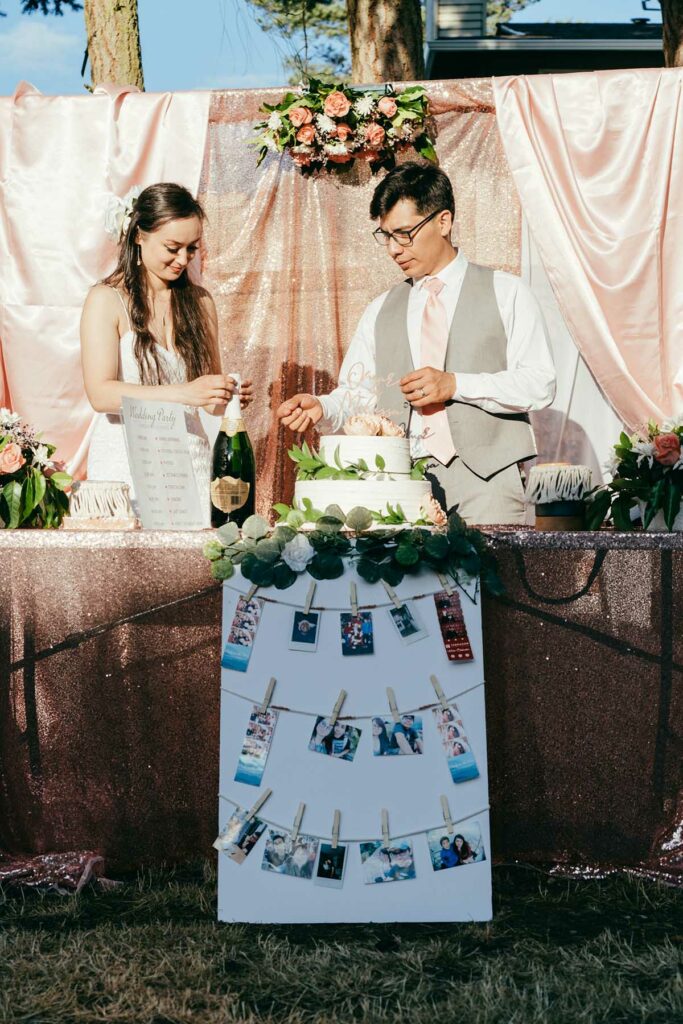 mini wedding noivos