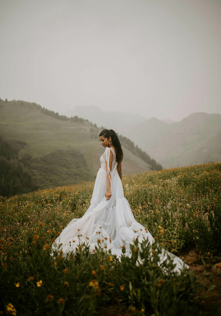 vestido de noiva fluido