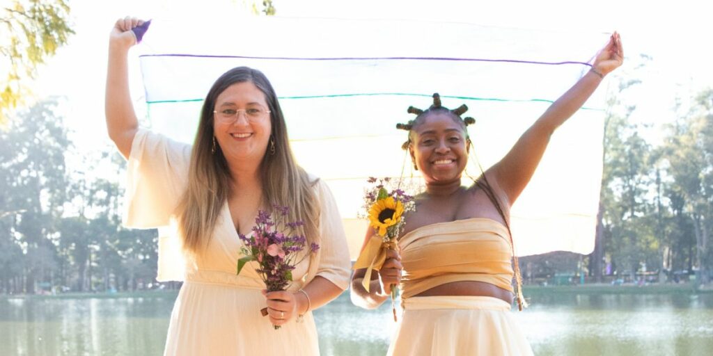 Dani e Carina casamento lésbico