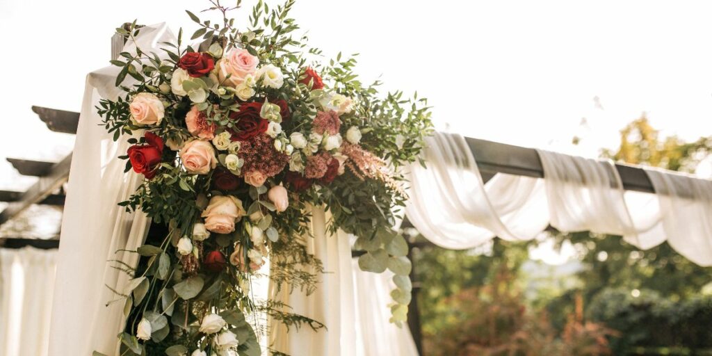 arranjo flores casamento
