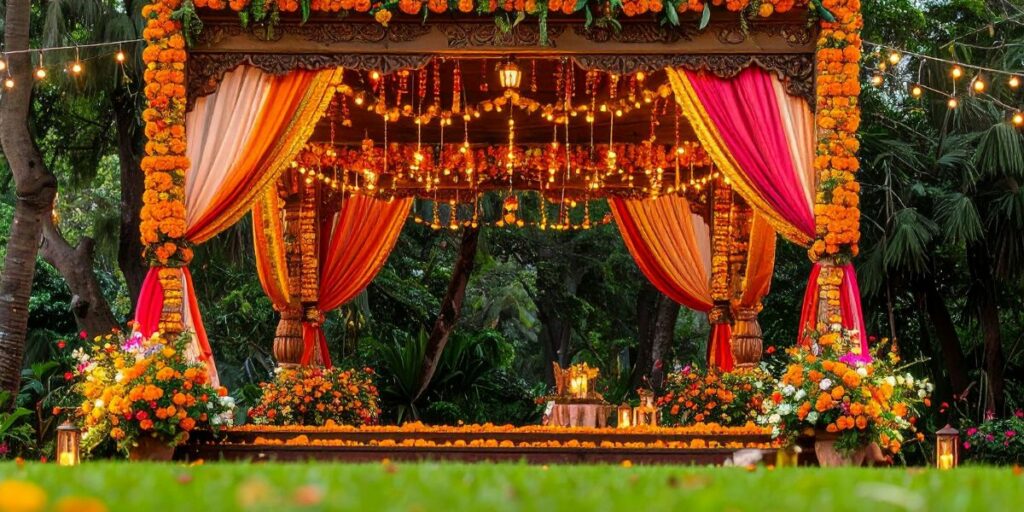 decoração temática de casamento simples