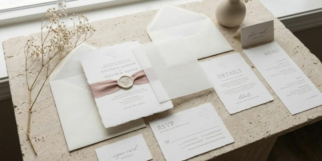 papelaria convite quiet luxury