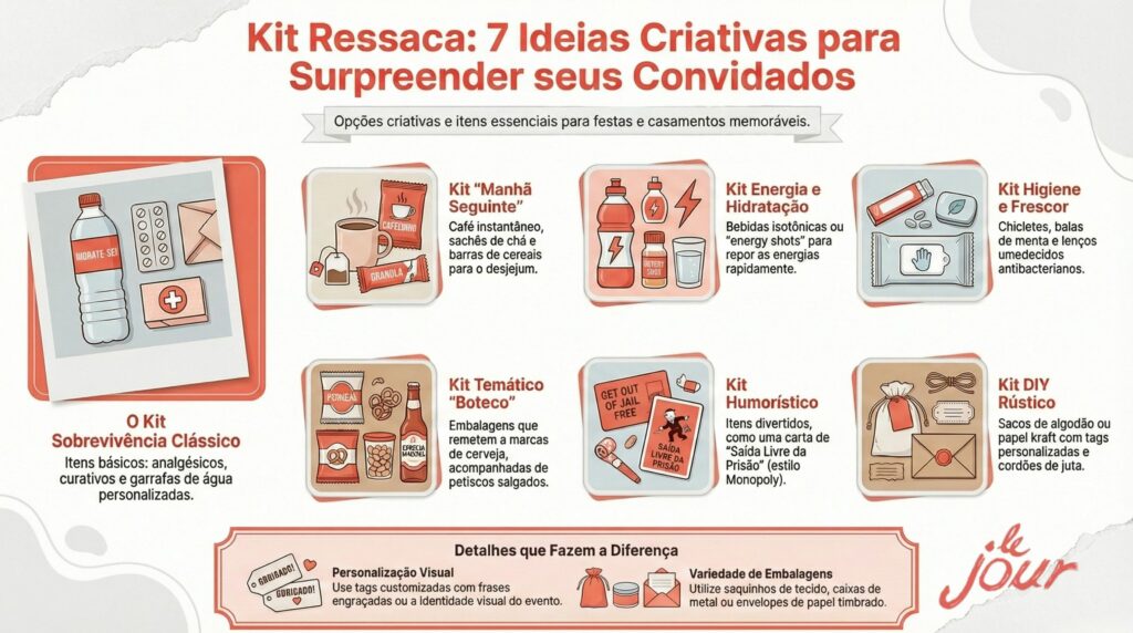 kit de ressaca para casamento dicas