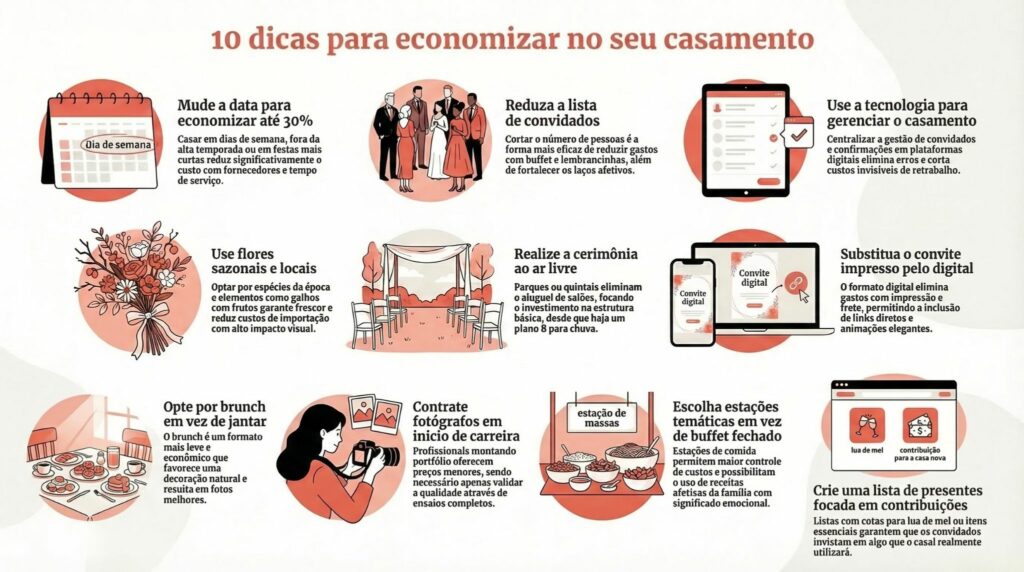 casasmento com pouco dinheiro dicas