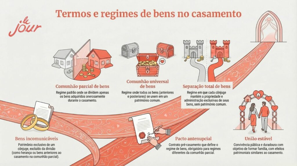 comunhão total ou parcial termos