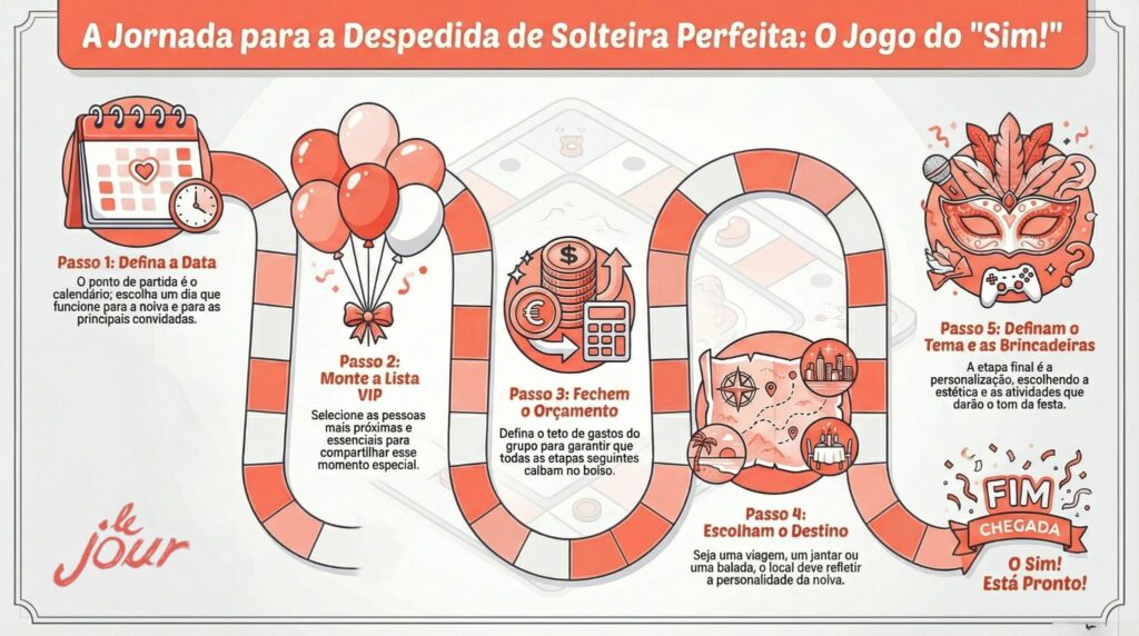 jornada para montar despedida de solteira