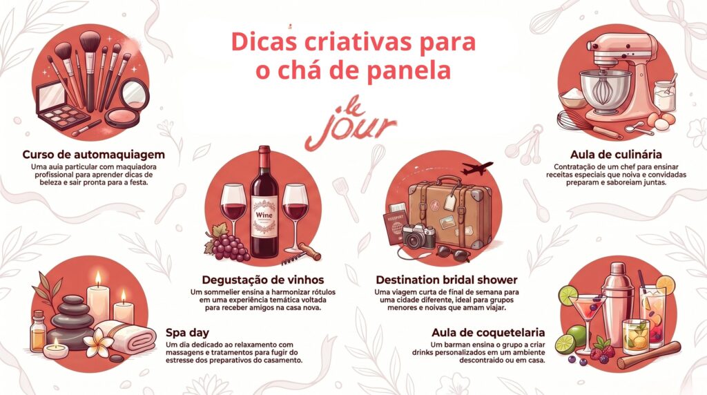 Dicas criativas para o chá de panela Lejour