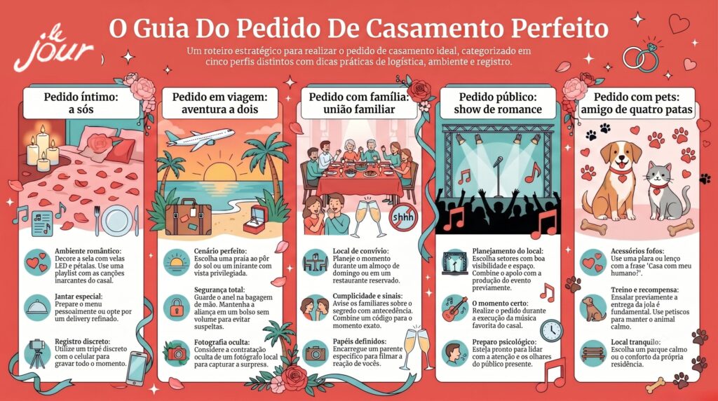 lugares para pedido de noivado