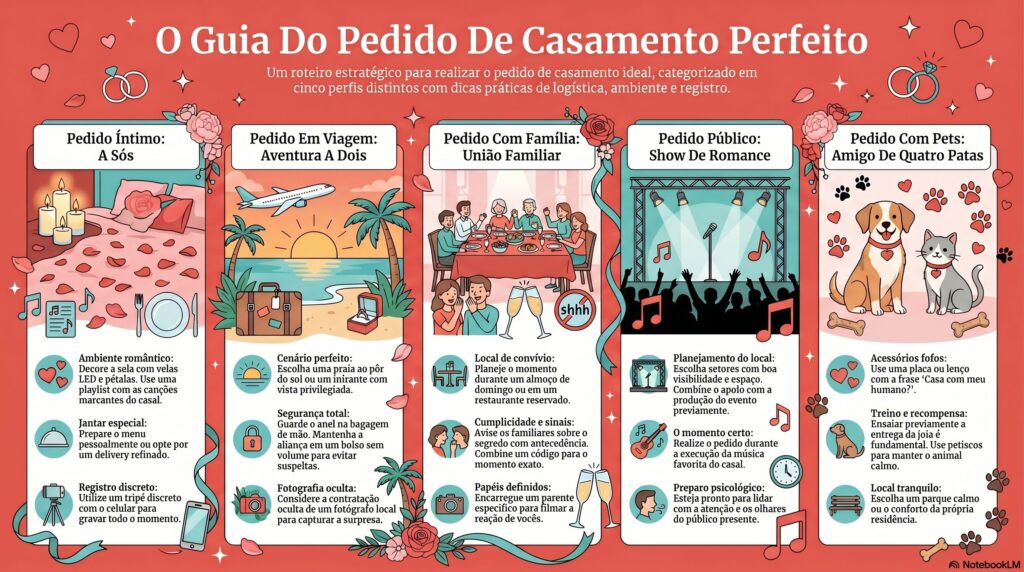 Pedido de noivado guia criativo