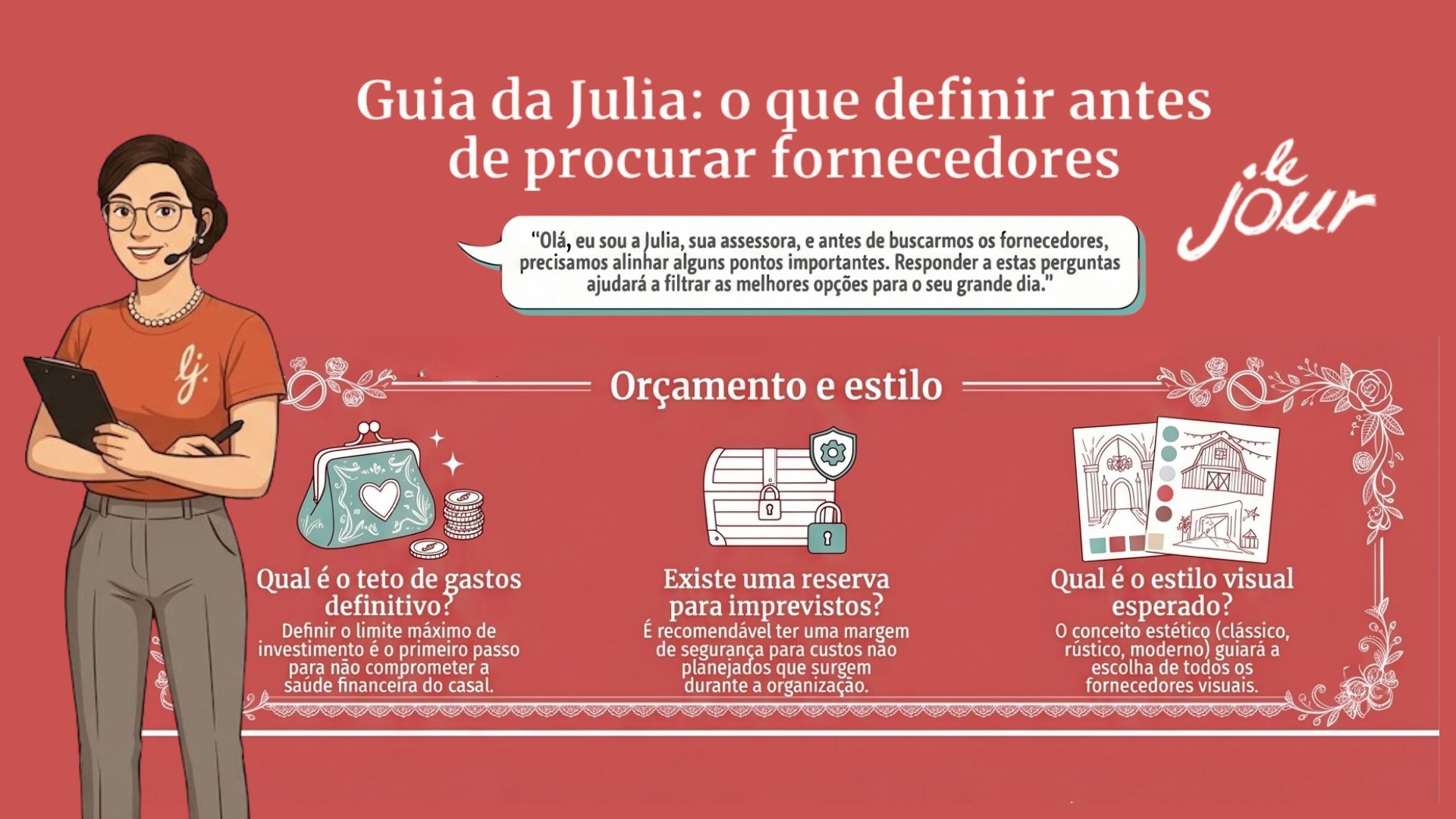 Assessoria de casamento ajuda Julia imagem 1